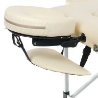Skládací masážní a rehabilitační stůl BS-723 - krémový